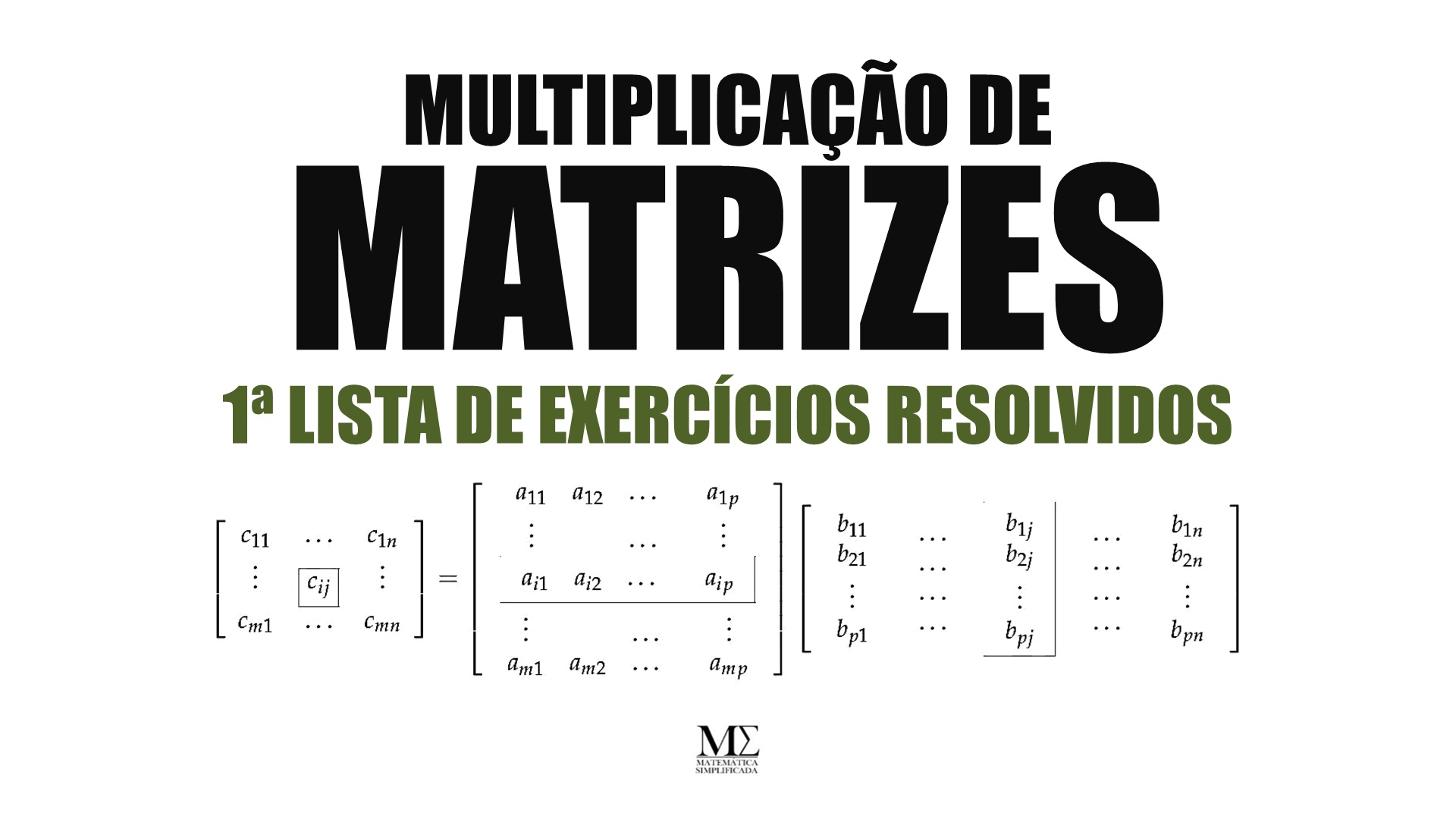 Lista De Exercícios Sobre Matrizes E Determinantes Resolvidos