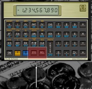 HP 12C Tradicional Armazenamento