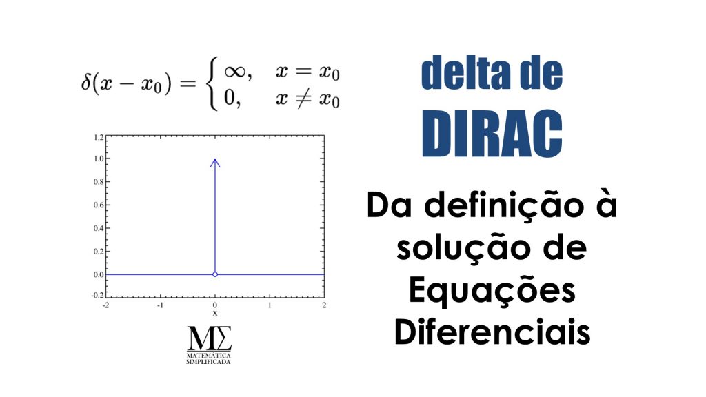 Delta de Dirac - Definição Transformada de Laplace Solução de EDOs