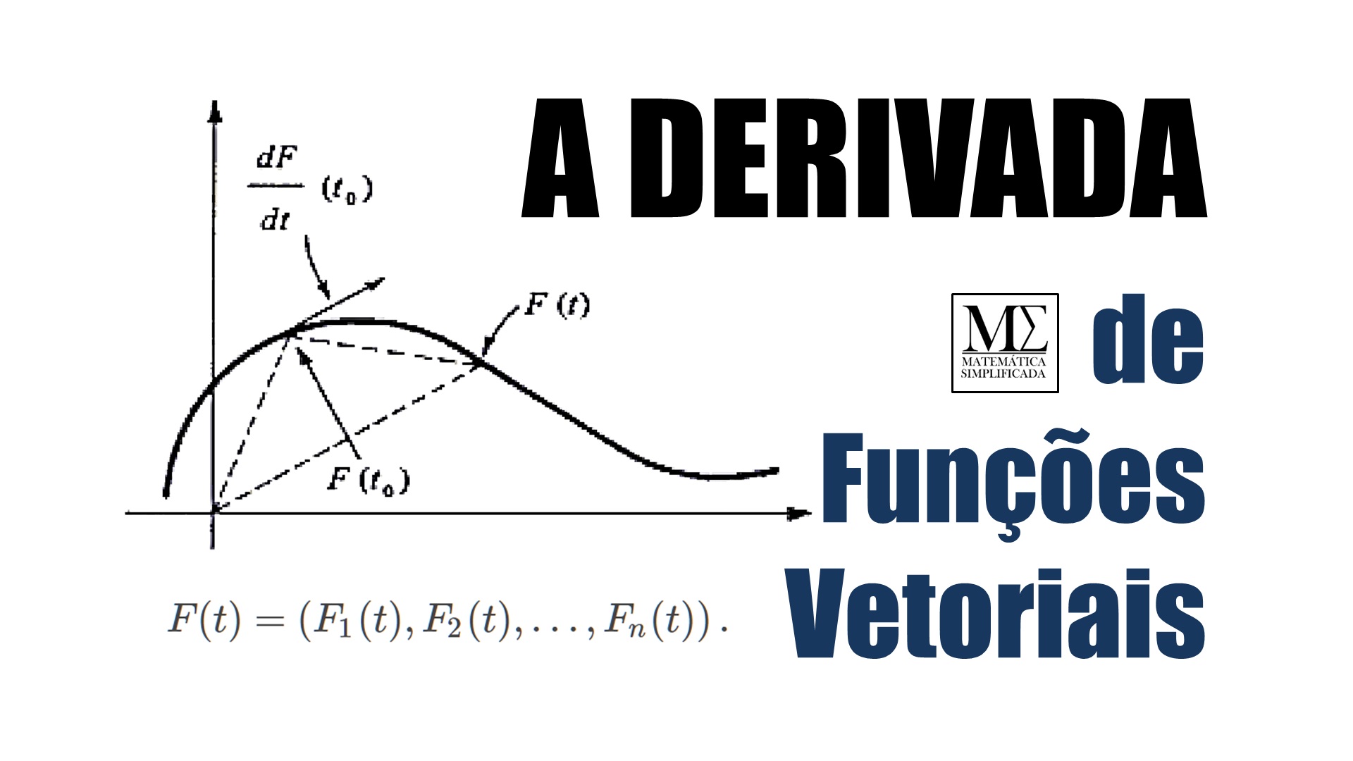 Curvas | A Derivada De Funções Vetoriais