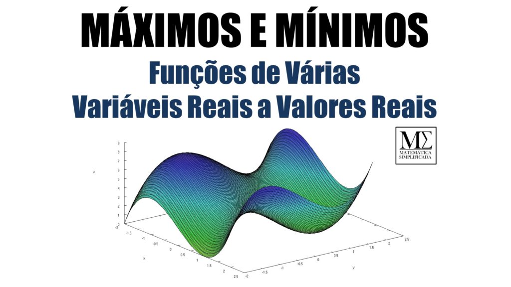 Máximos e Mínimos - Funções de Várias Variáveis