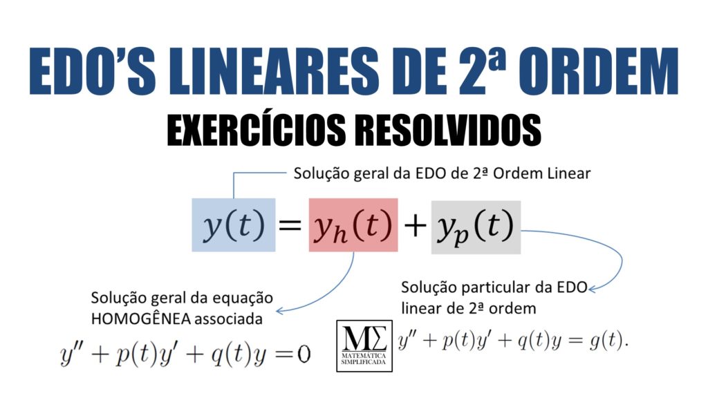 EDOs Lineares de 2ª Ordem Exercícios Resolvidos