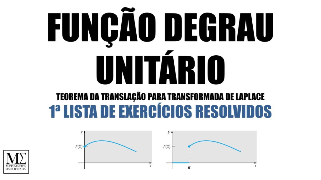 Função Degrau Unitário 1ª Lista de Exercícios Resolvidos