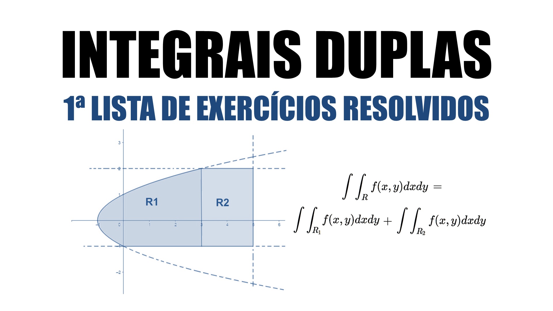 Integrais Duplas | 1ª Lista De Exercícios Resolvidos