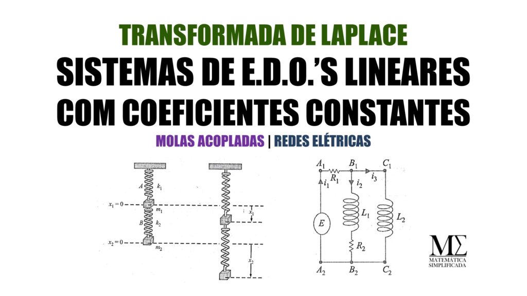 Sistemas de EDO's lineares com coeficientes constantes - Molas Acopladas e Redes Elétricas