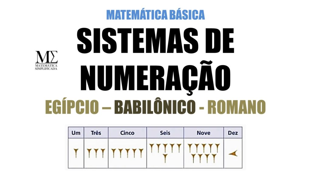 Sistemas de Numeração - Egípcios Babilônicos e Romanos Números