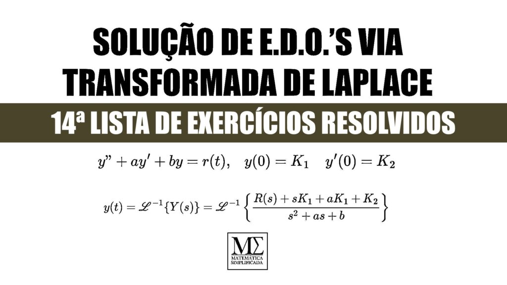 Neste artigo temos mais 6 exercícios resolvidos sobre Equações Diferenciais Lineares solucionadas via Transformada de Laplace, que estiveram na prova do 1º semestre de 2022.