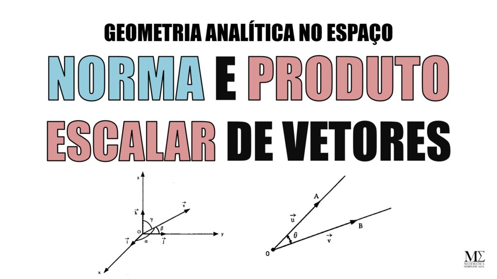 Este artigo aborda o produto escalar de vetores no espaço tridimensional um objeto de aplicações práticas e importância em várias disciplinas científicas e engenharias.